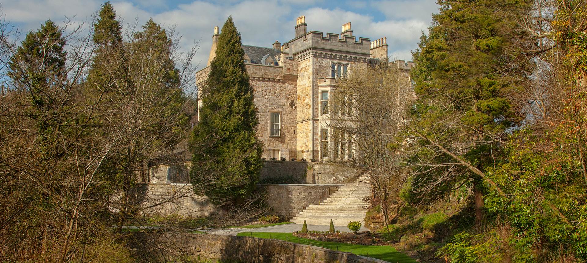 Crossbasket Castle Exterior Glasgow Scotland